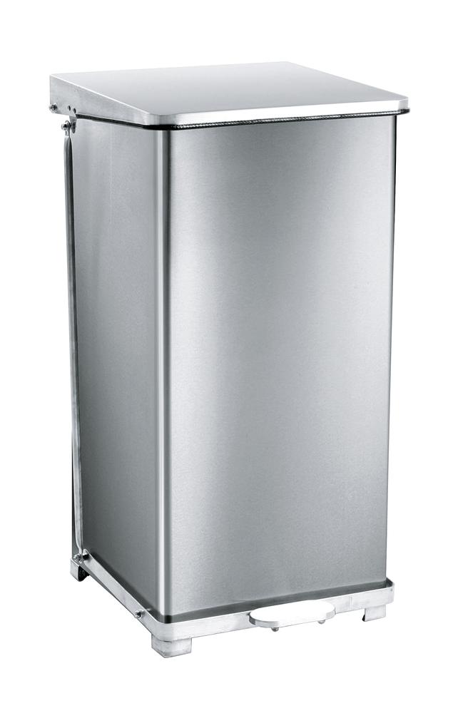 Industrieller Tret-Abfallsammler V27 | Edelstahl | 90,00