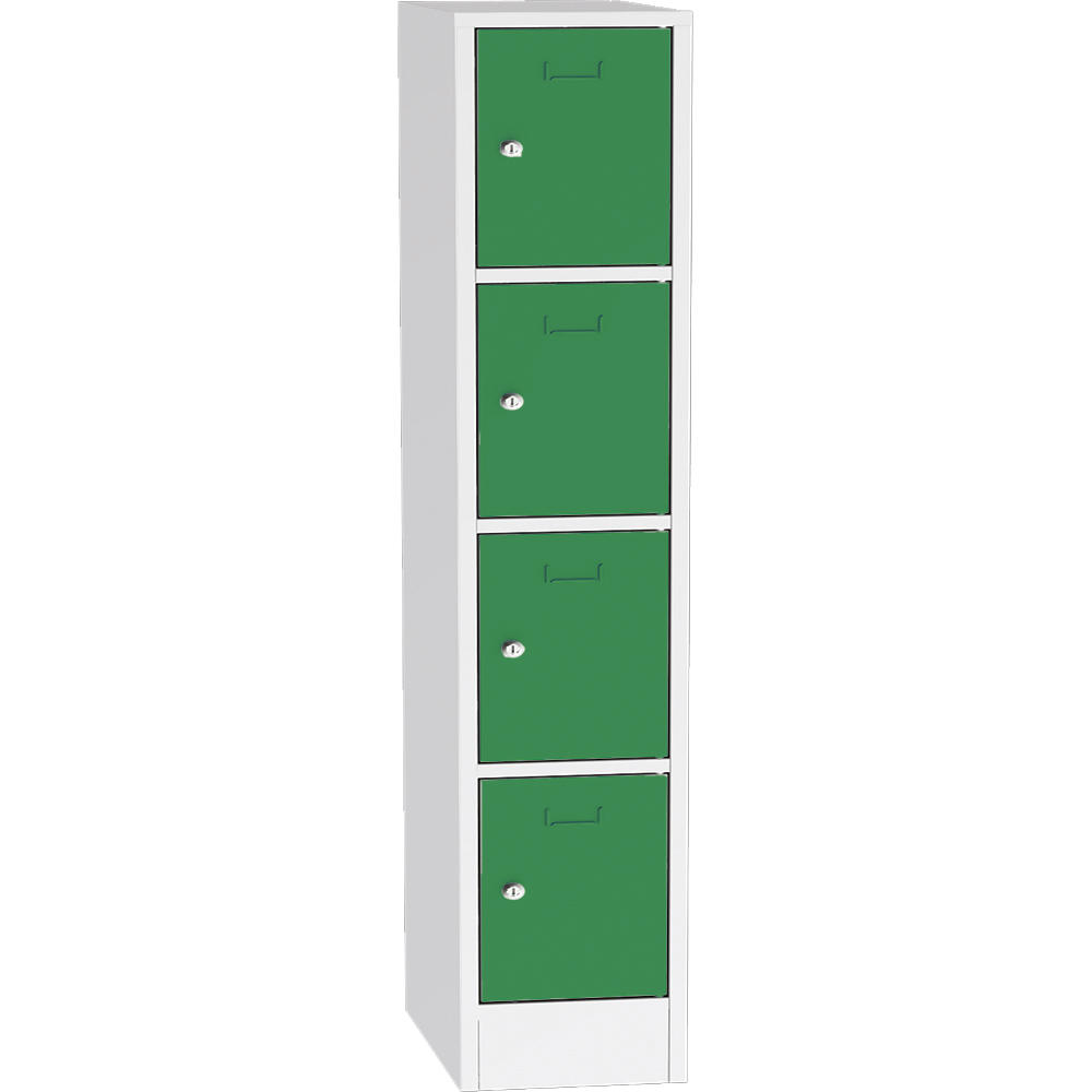 Schließfach-Stahlschrank SYSTEM SP1 COLOR | Verkehrsgrün RAL 6024 | 400 | Drehriegelverschluss