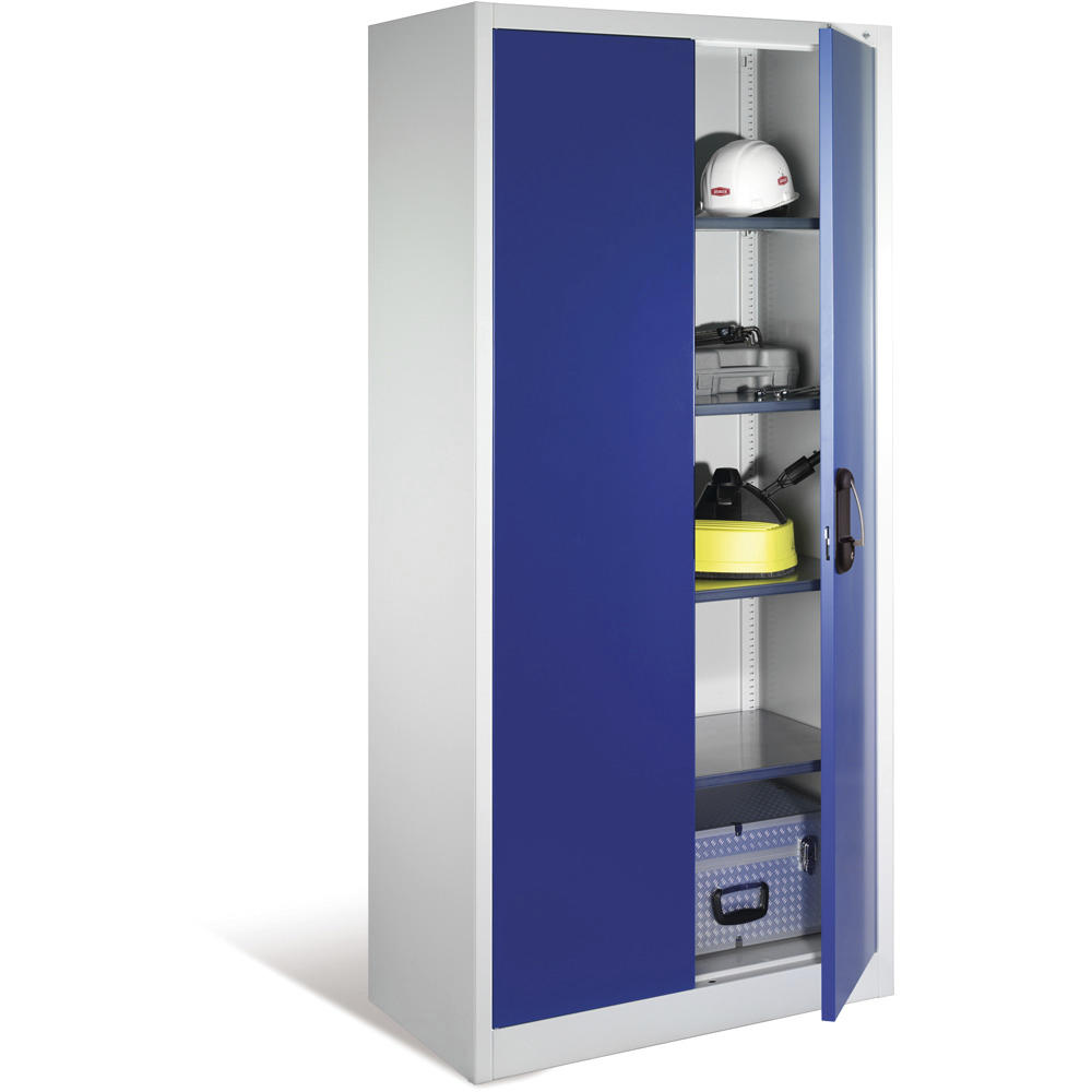 Universalschrank SYSTEM ERGO-LOCK | Enzianblau RAL 5010 | 930 | 600