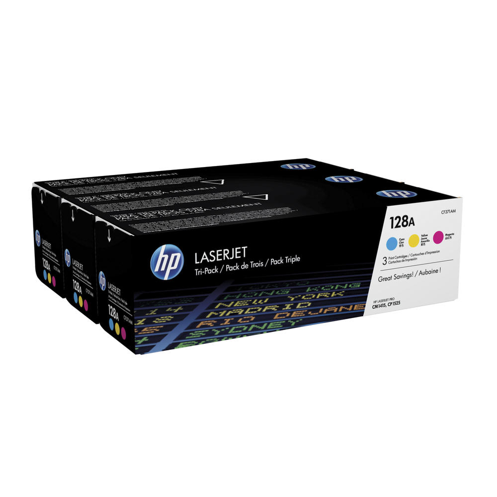 HP Toner CF371AM 128A c/m/y 3 St./Pack.