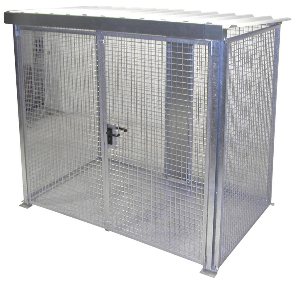 Gasflaschen-Container GFC-M3/D-DF, feuerverzinkt | 1500