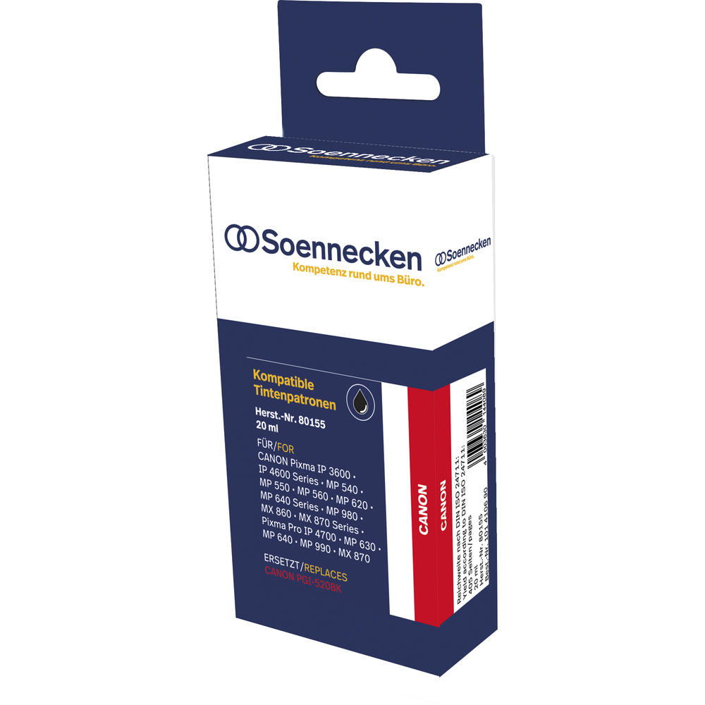 Soennecken Tintenpatrone 80155 wie Canon PGI520BK