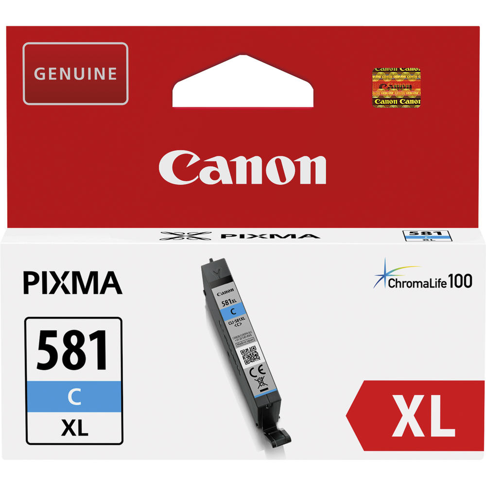Canon Tintenpatrone CLI581XLC 2049C001 8,3ml cyan