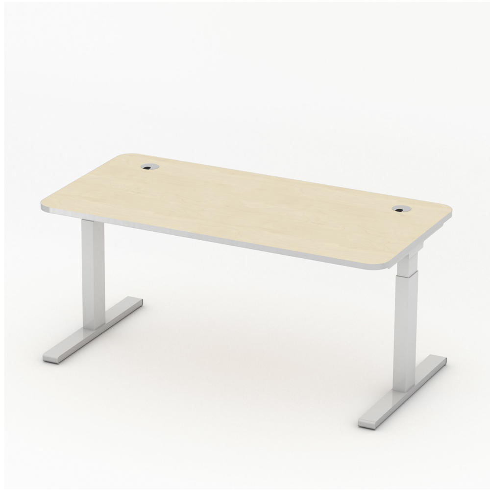 Schreibtisch Rechteckform iMODUL | Ahorndekor | 1600 | Rechteck