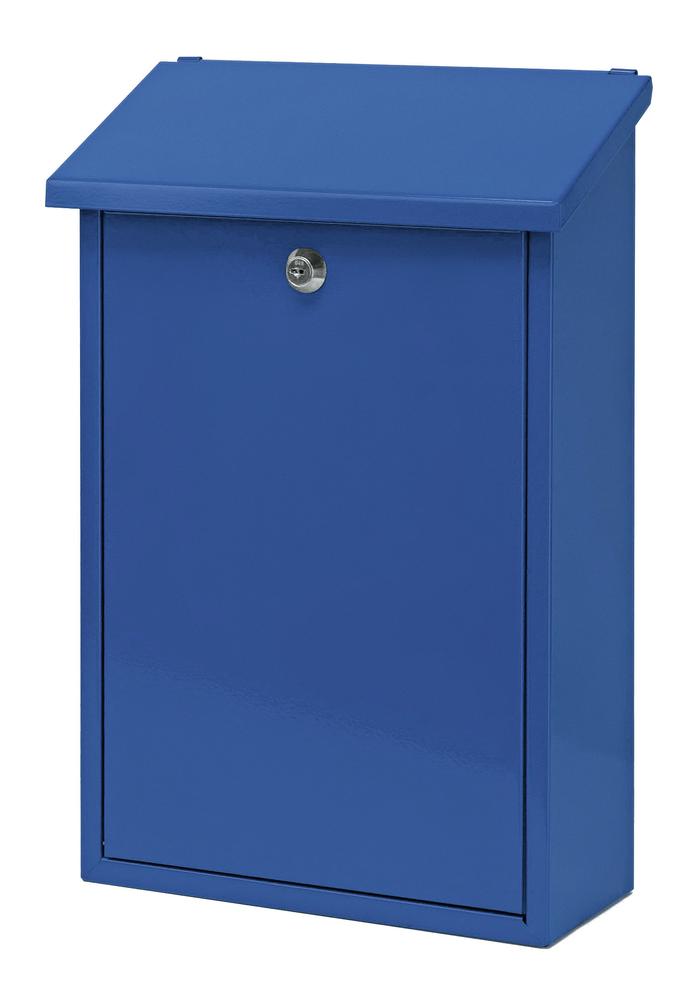 Standard Wandbriefkasten Bremen | Blau | Stahl