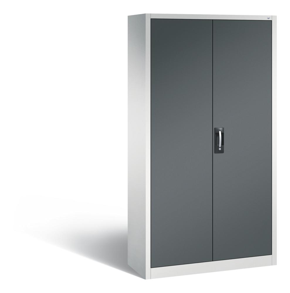Magazinschränke Ergo-Lock | Anthrazitgrau RAL 7016 | 1000 | 420 | 20 x Größe 4 rot, 20 x Größe 4 blau