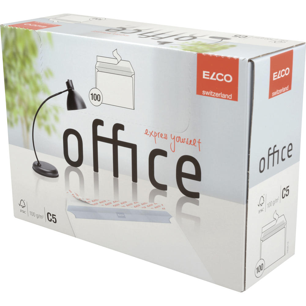 ELCO Briefumschlag Office 7453512 C5 oF 100g weiß