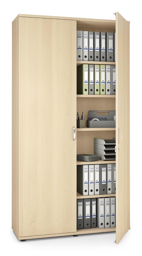 Flügeltürenschrank PROFI MODUL | Ahorndekor | 1200 | Türanschlag Mitte