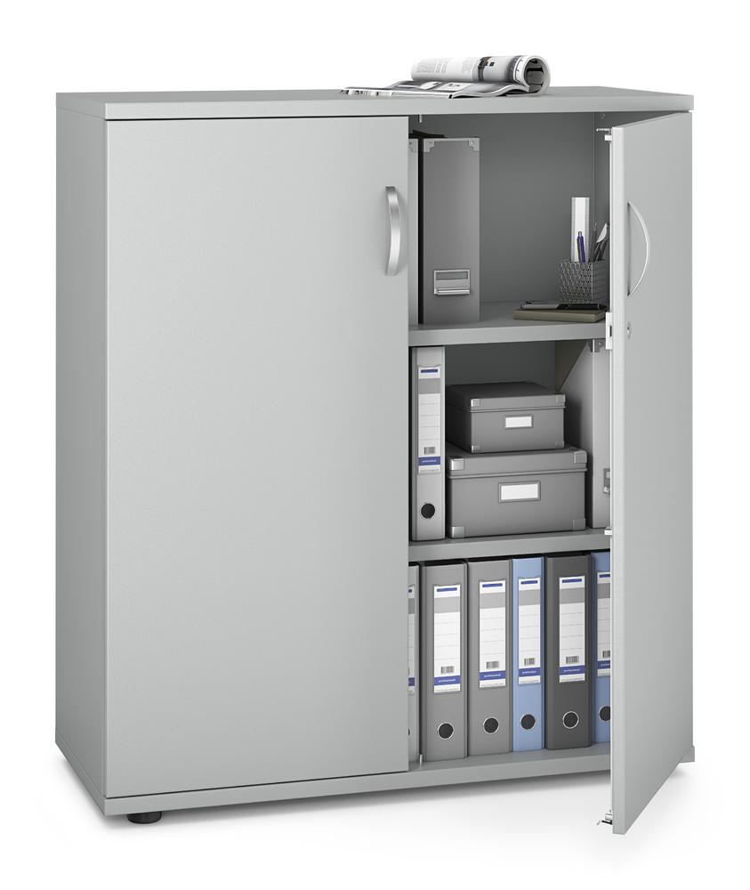 Flügeltürenschrank iMODUL | Lichtgrau | 1000