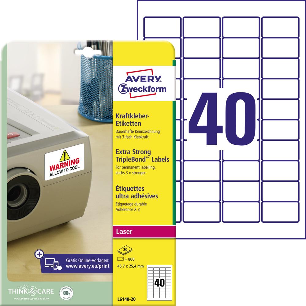 Avery Zweckform Etiketten L6140-20 Kraftkleber