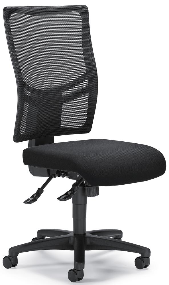 Bürostuhl COMFORT R NET BIG ohne Armlehnen | Schwarz/Schwarz | ohne Armlehnen (optional)