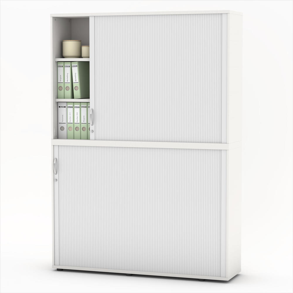Rollladen-Aufsatzschrank iMODUL | Weiß | 1600
