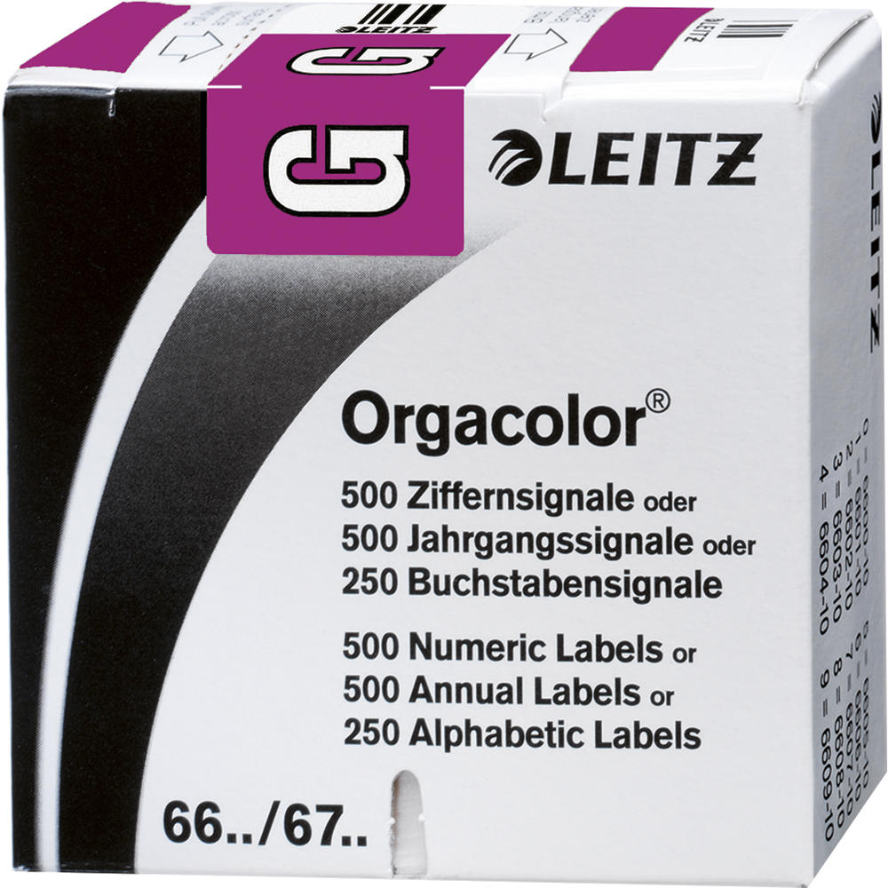 Leitz Buchstabensignal Orgacolor 66161000 G