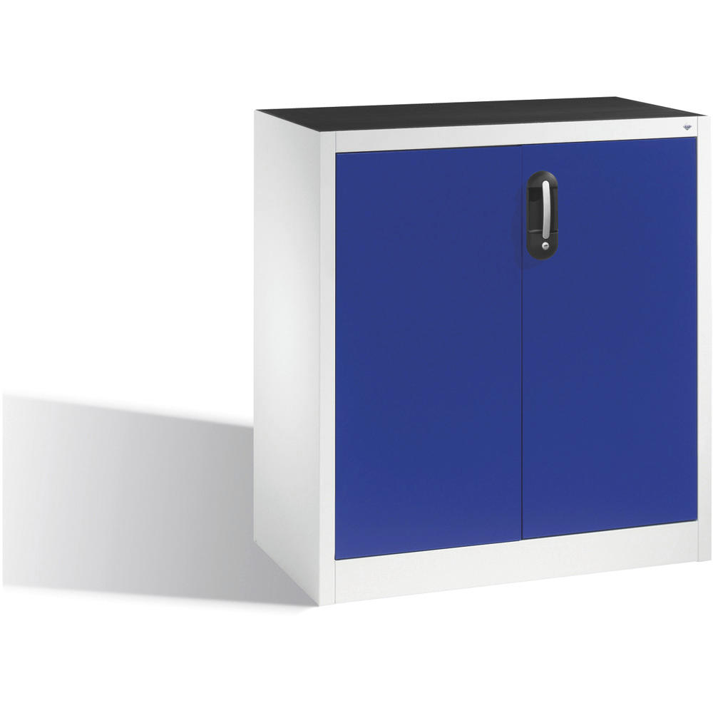 Flügeltüren-Beistellschränke SYSTEM ERGO-LOCK | Enzianblau RAL 5010 | 930 | 500 | 70