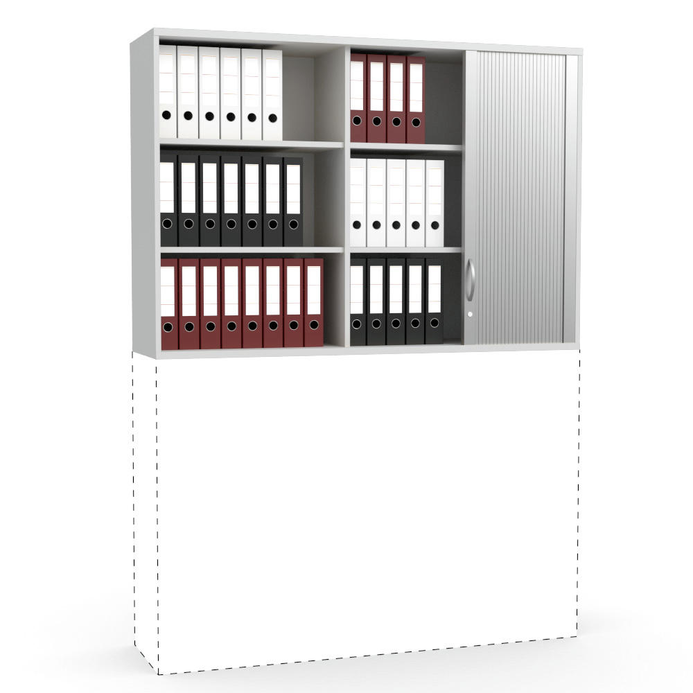 Rollladen-Aufsatzschrank PROFI MODUL | Lichtgrau | 1600
