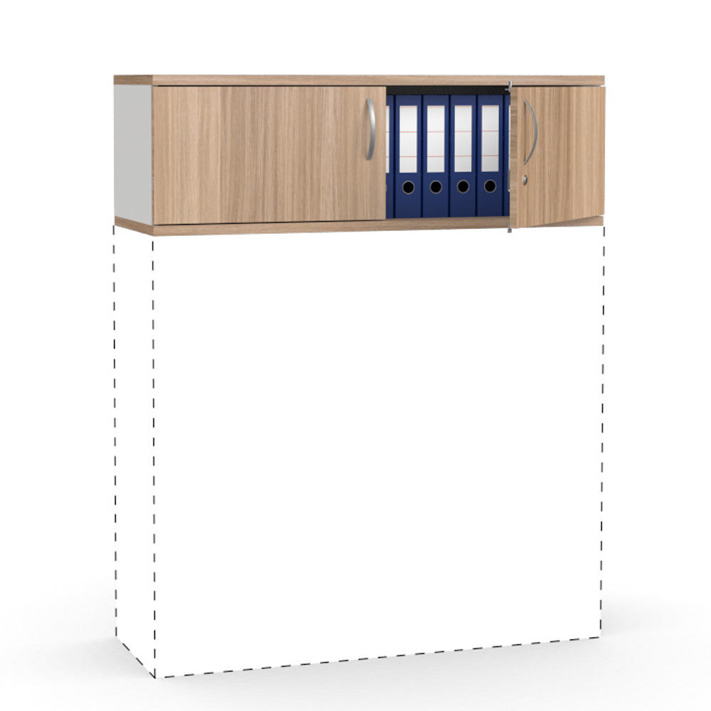 Flügeltüren-Aufsatzschrank PROFI Bicolour | 1200