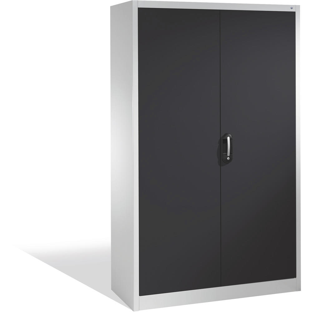 Flügeltüren-Stahlschrank ERGO LOCK 4 | Schwarzgrau RAL 7021 | 1200 | 400