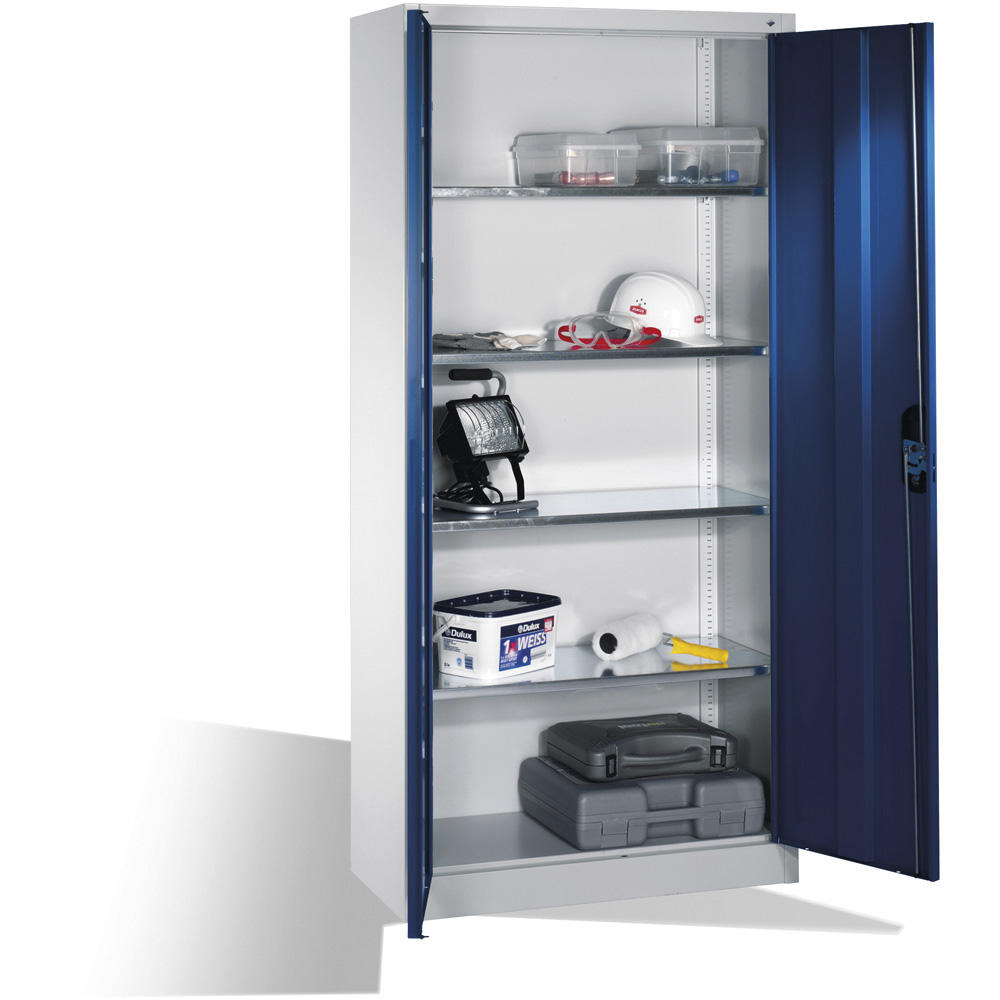 Universalschrank SYSTEM ERGO-LOCK | Enzianblau RAL 5010 | 930 | 500