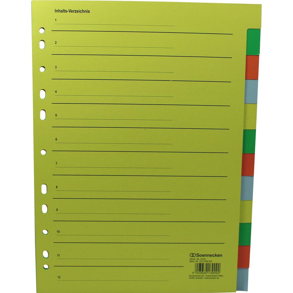 Soennecken Register 1523 blanko 22,5x29,7cm volle