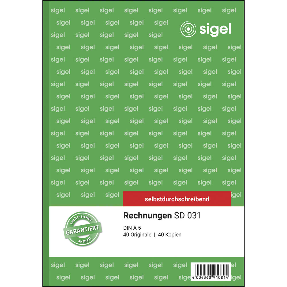 SIGEL Rechnung SD031 DIN A5 selbstdurchschreibend