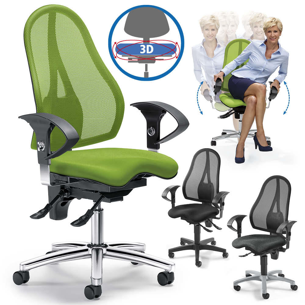 Bürostuhl SITNESS 40 NET - bewegliche Sitzfläche