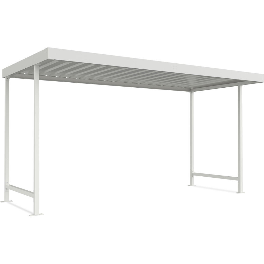 Überdachung Leipzig | Grauweiß RAL 9002 | 4300 | Grundeinheit