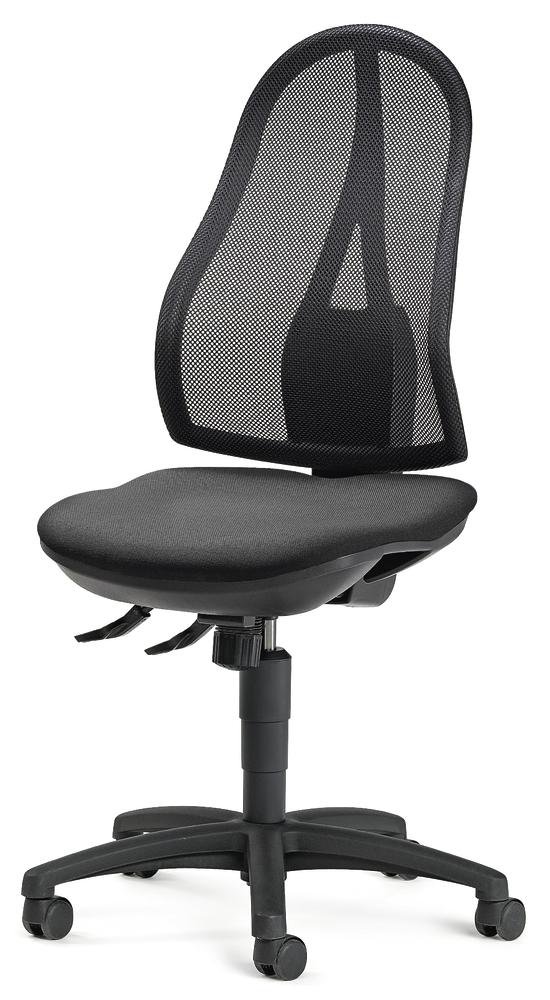 Bürostuhl COMFORT NET ohne Armlehnen | Schwarz/Anthrazit | Schwarz | ohne Armlehnen (optional) | Synchron-Mechanik