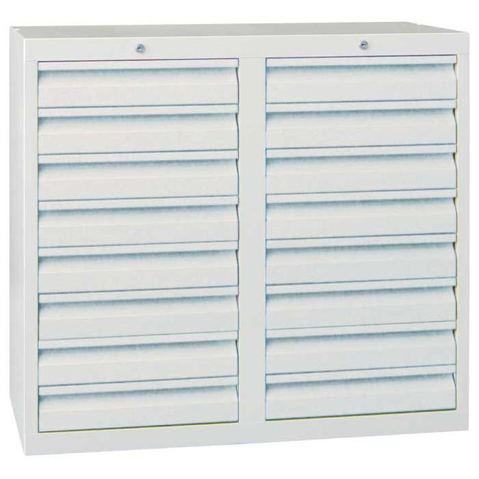 Schubladenschrank SB 200 | Lichtgrau RAL 7035 | 1000 | 6 Schübe