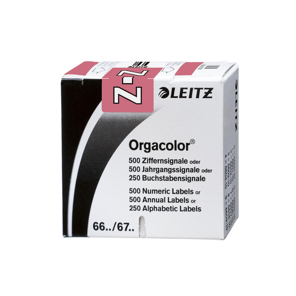 Leitz Buchstabensignal Orgacolor 66351000 Z rosa