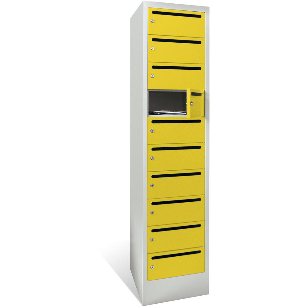 Postverteilerschrank | Zinkgelb RAL 1018 | 300 | 10