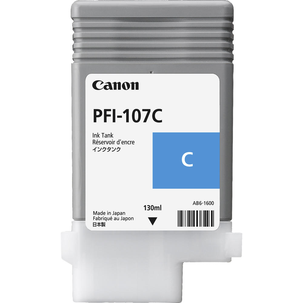 Canon Tintenpatrone 6706B001 PFI107C 130ml cyan