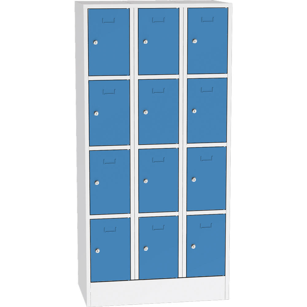 Schließfach-Stahlschrank SYSTEM SP1 COLOR | Lichtblau RAL 5012 | 300 | Drehriegelverschluss