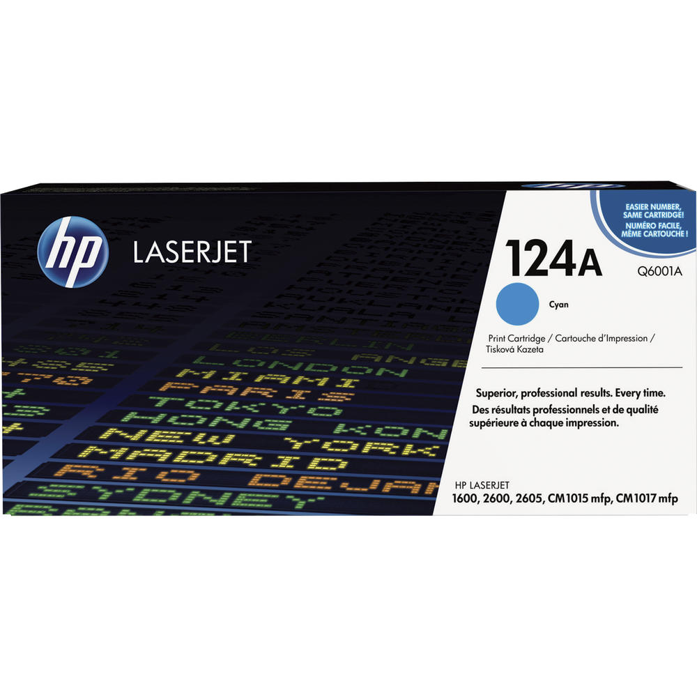HP Toner Q6001A 124A 2.000Seiten cyan
