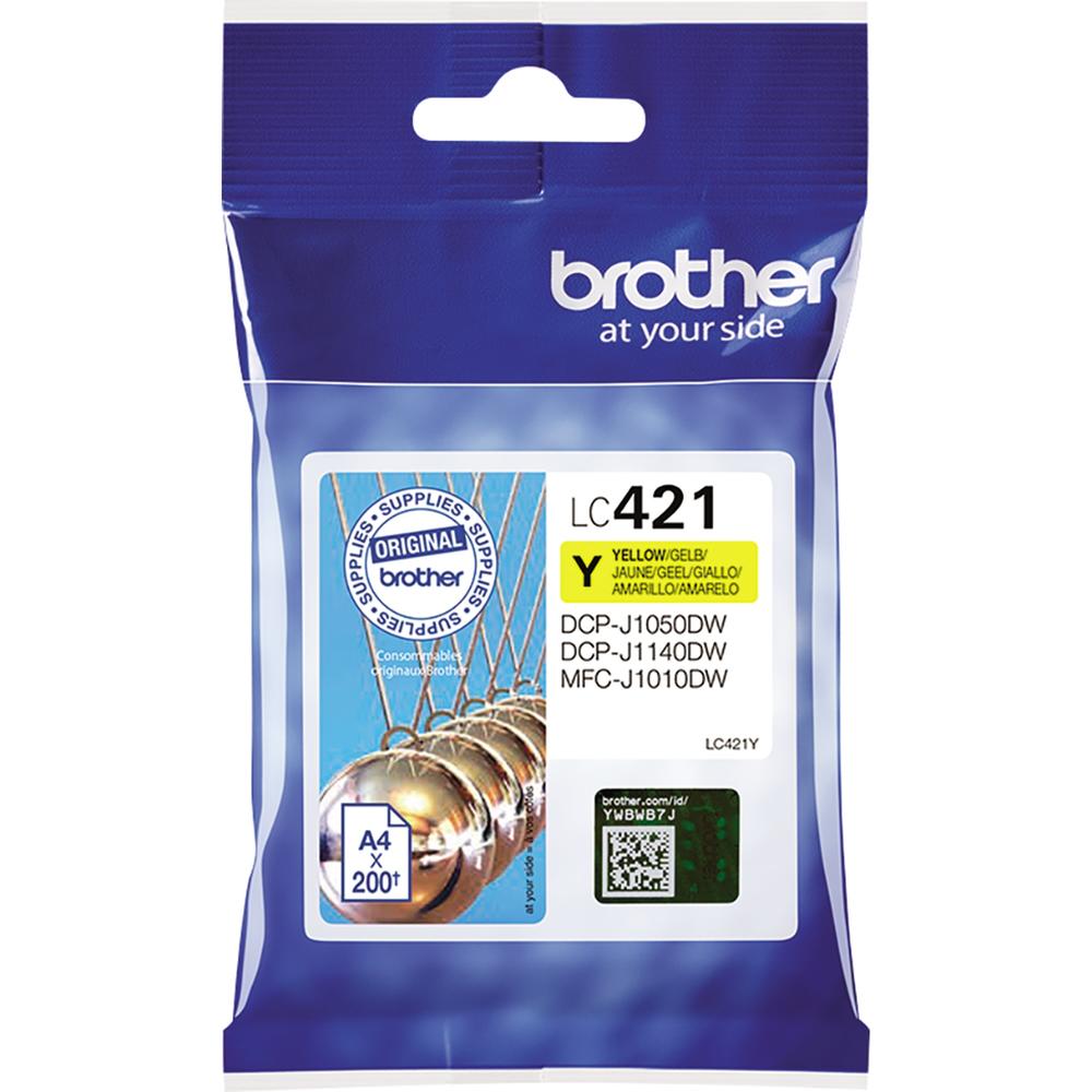 Brother Tintenpatrone LC421Y 200Seiten gelb