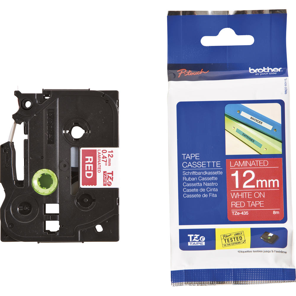 P-touch Schriftbandkassette TZE435 12mmx8m