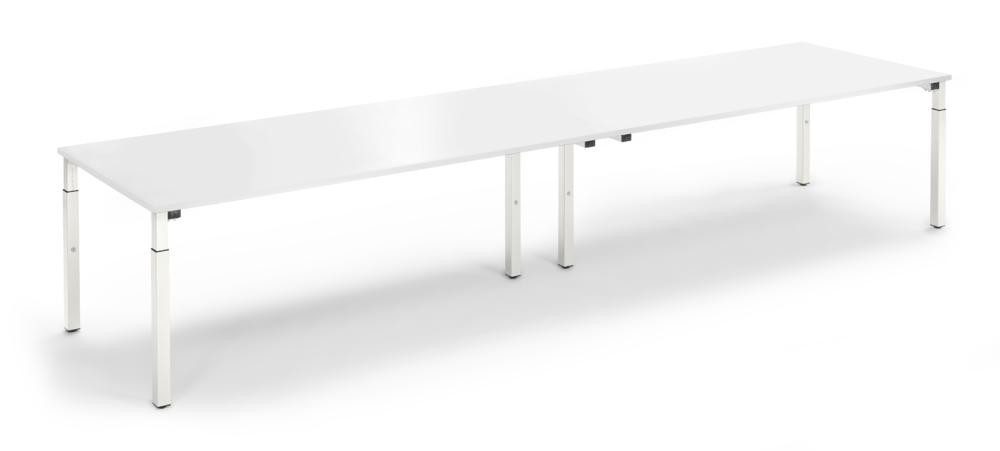 Konferenztisch System MODUL | Weiß | 2400 | 1200 | Weiß RAL 9016