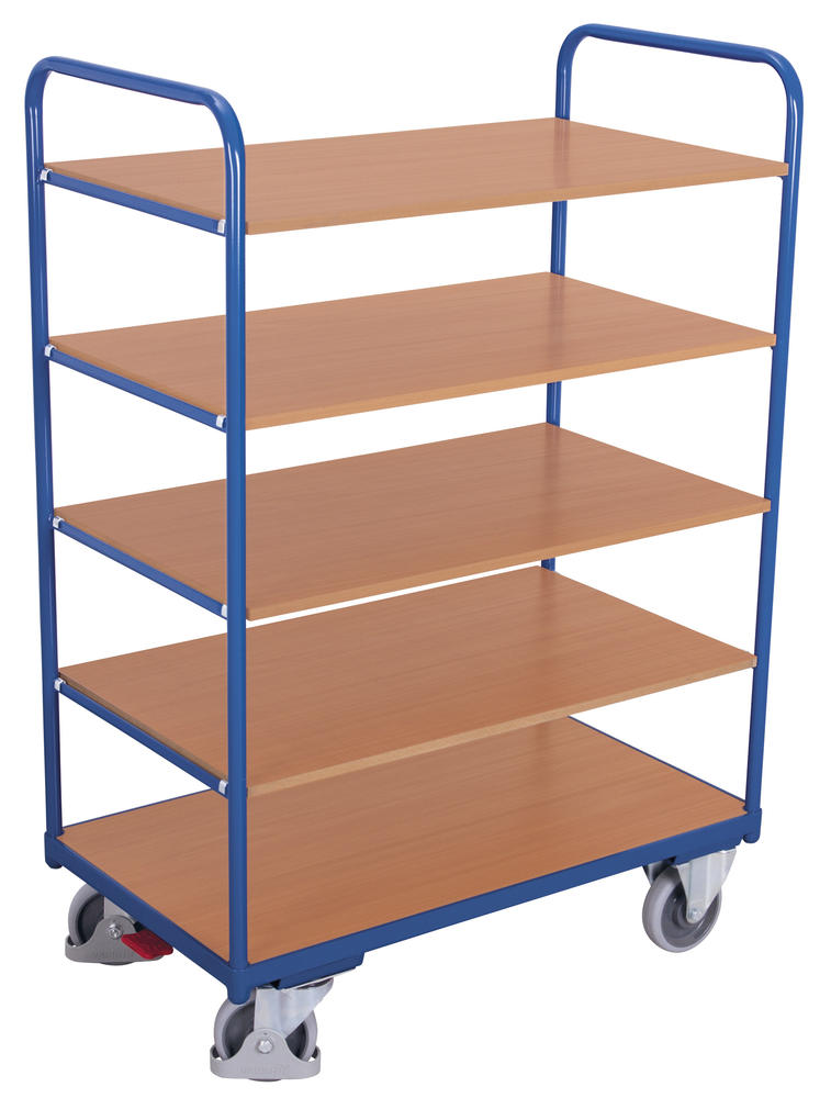 Etagenwagen mit 5 Böden | mit 5 Böden | B 800 x L 1200 mm