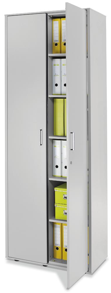 Flügeltürenschrank EVO | Lichtgrau | 1200 | 2215 mm (6 OH)