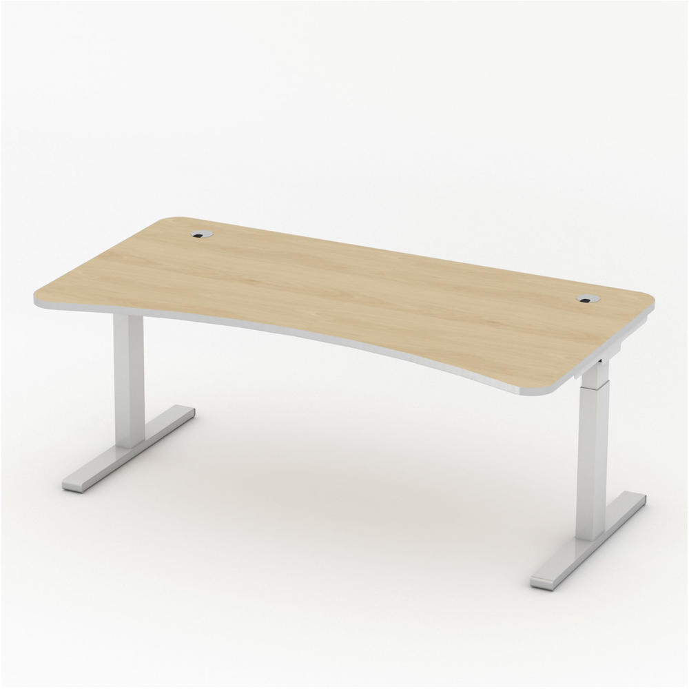 Schreibtisch Cockpitform iMODUL | Buchedekor | 1800 | Cockpit