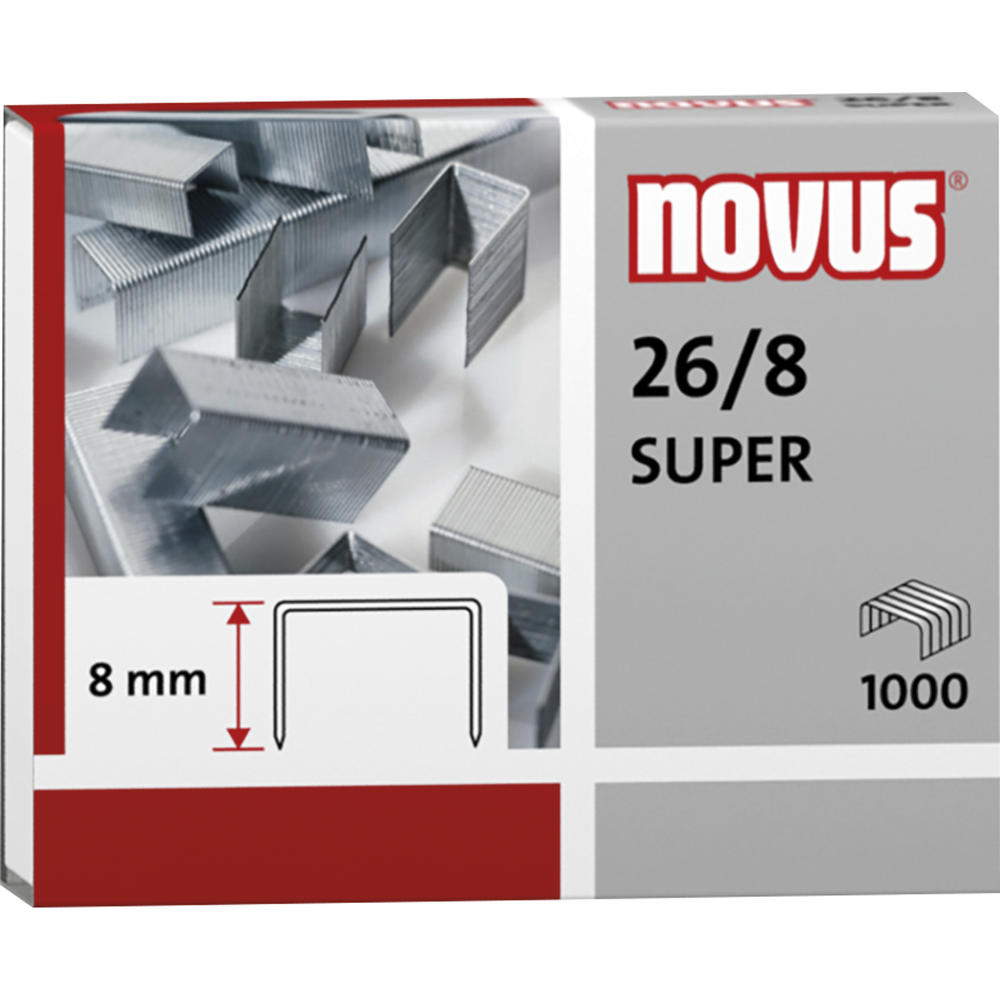 NOVUS Heftklammer 040-0199 26/8 verzinkt 1.000