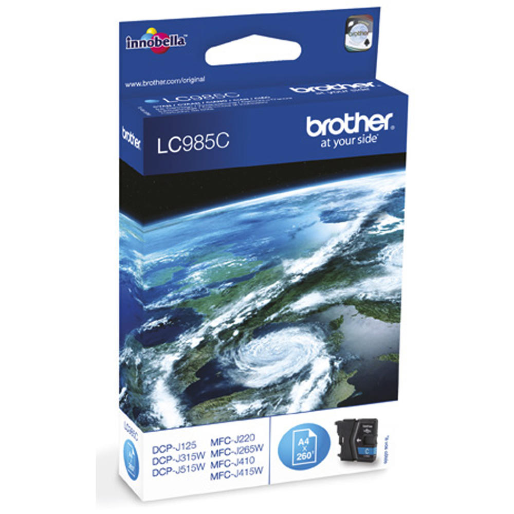Brother Tintenpatrone LC985C 260Seiten cyan