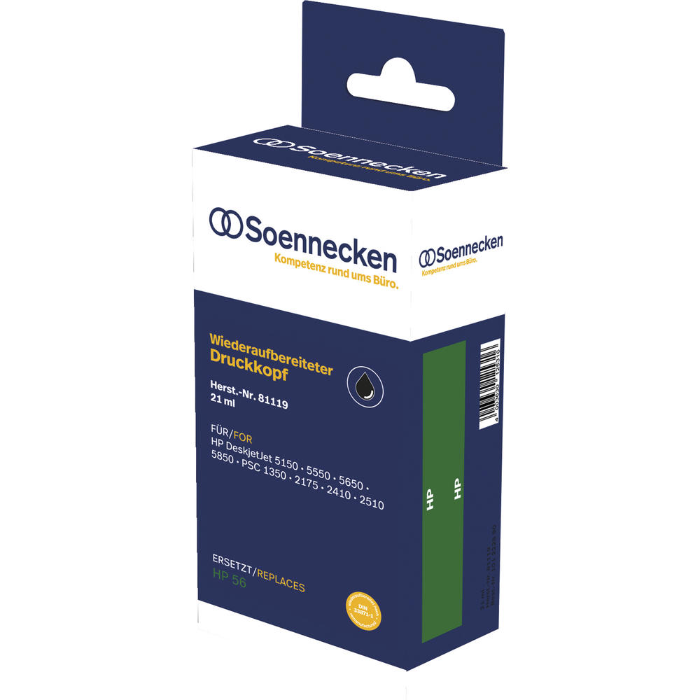 Soennecken Tintenpatrone 81119 wie HP C6656AE 56