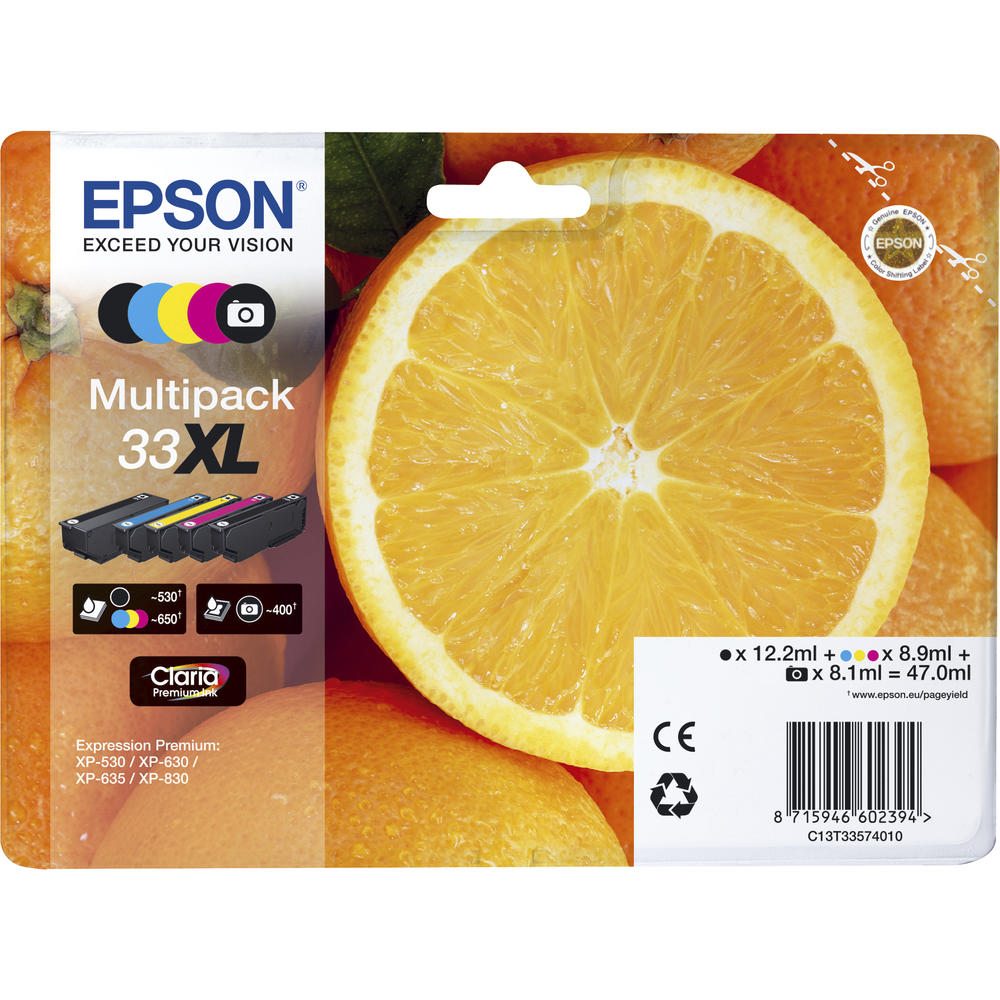 Epson Tintenpatrone C13T33574011 33XL sw/fsw/c/m/y