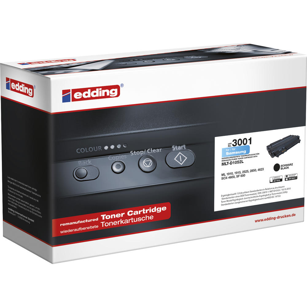 edding Toner 18-3001 wie Samsung MLT-D1052L