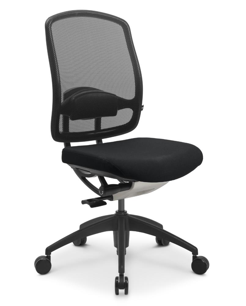 Bürostuhl MATTEGO ohne Armlehnen | Schwarz/Schwarz | Schwarz | ohne Kopfstütze | ohne Armlehnen (optional)