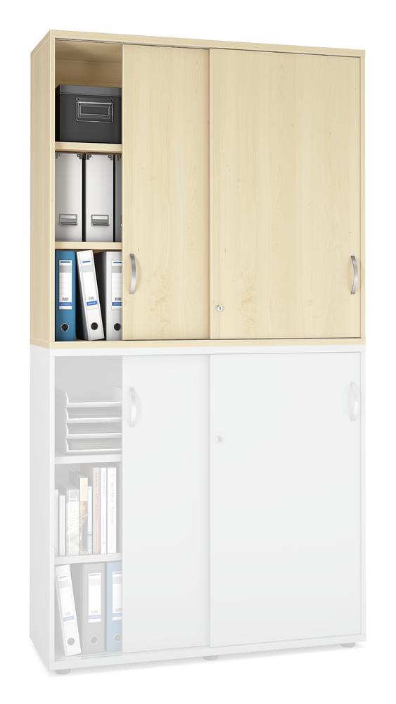 Schiebetüren-Aufsatzschrank PROFI MODUL | Ahorndekor | 1200