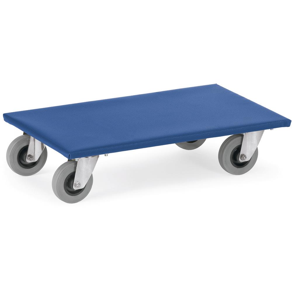 Möbelroller bis 300 kg, mit Rutschschutzbelag, | Vollgummi-Bereifung | 300 Kg Traglast