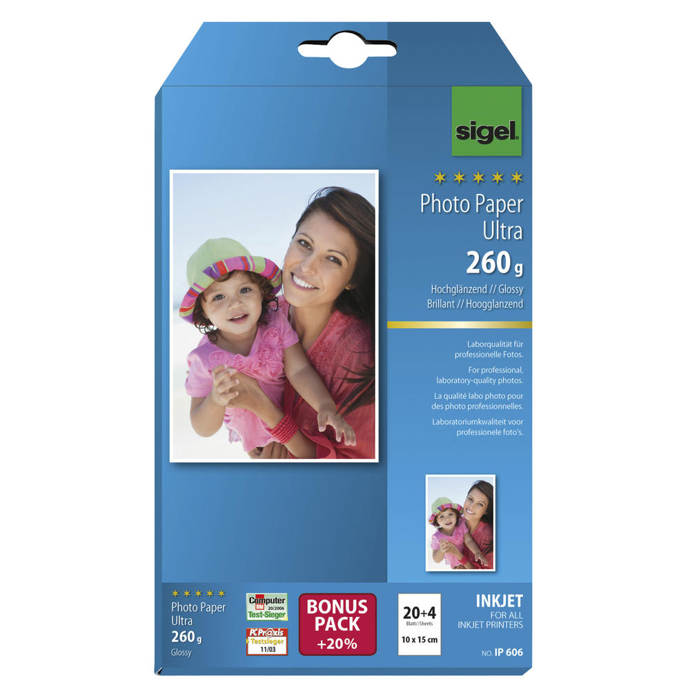 SIGEL Inkjetpapier ULTRA IP606 10x15cm