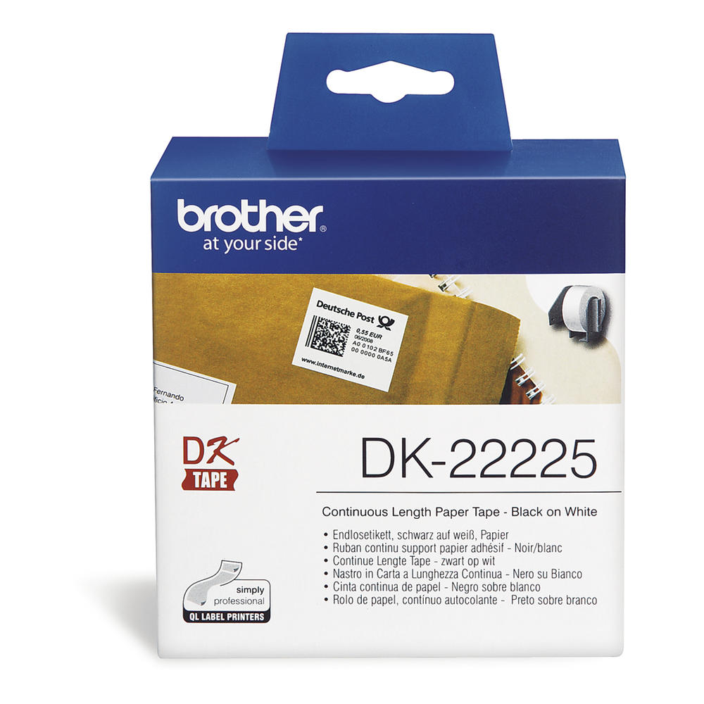 Brother Endlosetikettenrolle DK22225 30,48mx38mm
