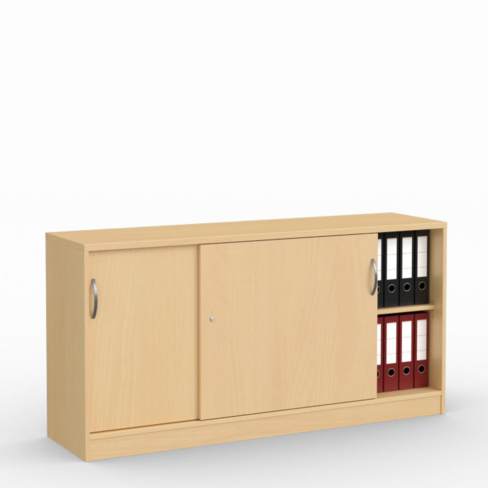 Schiebetürenschrank MULTI MODUL | Buchedekor | 1600 | ohne Garderobe | 805 mm (2 OH)